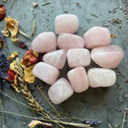 Rosakvarts Lommesten
