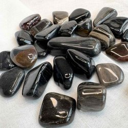 Sort forstenet tr Lommesten