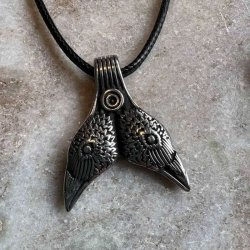 Ravnehoved halskde i stl