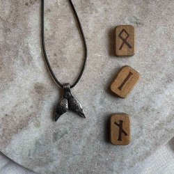 Ravnehoved halskde i stl