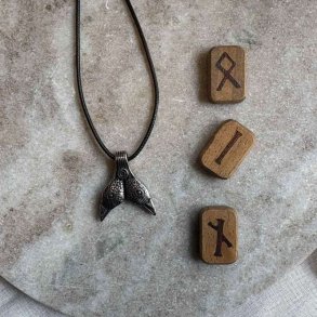 Ravnehoved halskde i stl