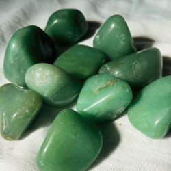 Grn Aventurin store Lommesten