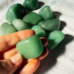 Grn Aventurin store Lommesten